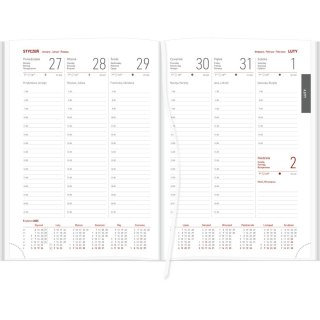 Kalendarz książkowy (terminarz) 59050318467219 VIVELLA A5 tygodniowy A5 Wokół Nas (A5TB GRANATOWY)