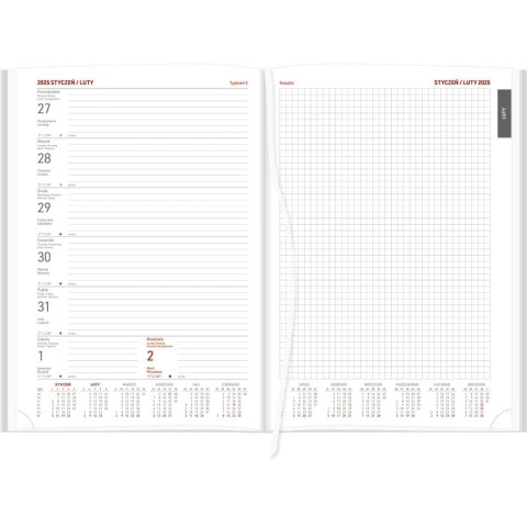 Kalendarz książkowy (terminarz) 5905031847110 VIVELLA B5 tygodniowy B5 Wokół Nas (B5TNB czarny)