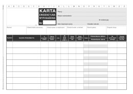 Druk offsetowy Michalczyk i Prokop O kart. karta ewidencyjna wyposażenia A5 50k. (346-3)