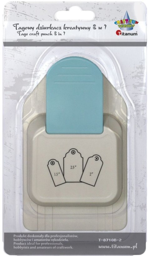 Dziurkacz ozdobny Craft-Fun Series kreatywny tag 3w1 Titanum (T-8710B-2)