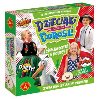 Gra planszowa CIEKAWOSTKI O POLSCE DZIECIAKI KONTRA DOROŚLI Alexander