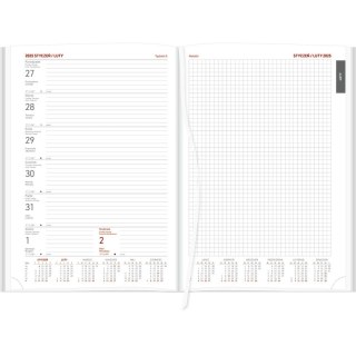 Kalendarz książkowy (terminarz) 5905031847004 VIVELLA A4 tygodniowy A4 Wokół Nas (A4TB czarny z notesem)