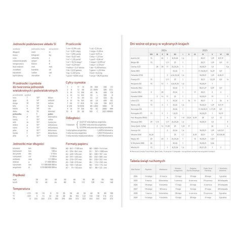 Kalendarz nauczyciela książkowy (terminarz) A5TA071B 2024/2025 a5 DŁOŃ A5 Wydawnictwo Wokół Nas (PCV BEZBARWNY)