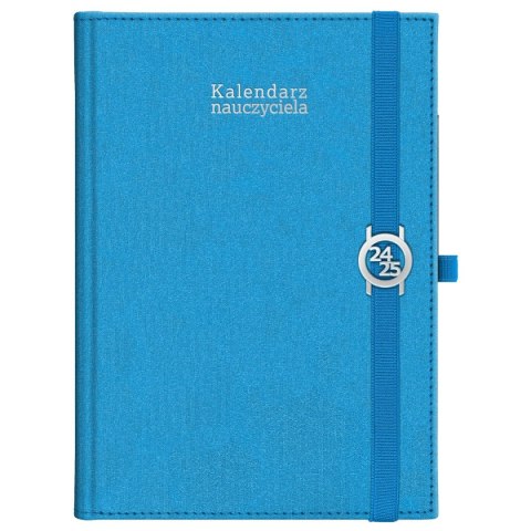 Kalendarz nauczyciela książkowy (terminarz) KRAFT Z GUMKĄ niebieski 2024/2025 B5 tygodniowy B5 Wydawnictwo Wokół Nas (B5TN067B-)