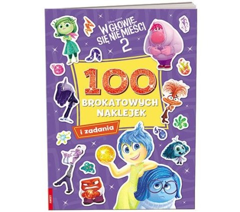 Książka dla dzieci Disney/Pixar. W głowie się nie mieści 2. 100 brokatowych naklejek Ameet (NB 9105)