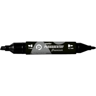 Marker permanentny wkład czarny 5mm okrągła/ścięta końcówka Tetis (KM502-V2)
