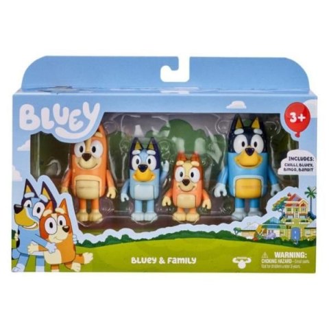 Figurka Tm Toys Bluey Blue 4Pak Rodzinka (BLU13009)