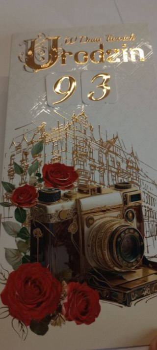 Kartka składana urodziny z paskiem premium DL Agamis (dl)