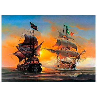 Zestaw kreatywny Diamentowa mozaika 30x40cm Żaglowce Flamingo Line (TMS20590)