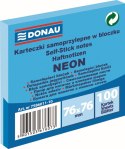 Notes samoprzylepny Donau Neon niebieski 100k 76mm x 76mm (7586011-10)