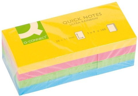 Notes samoprzylepny Q-Connect mix 100k 38mm x 51mm (KF02516)