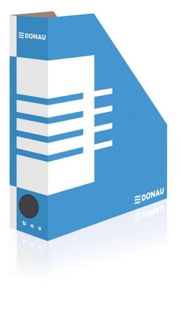 Pojemnik na dokumenty pionowy Donau A4 - niebiesko-biały 80mm x 257mm x 320mm (7649001FSC-10)