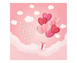 Serwetki Godan Love Is In The Air - różowy 330mm x 330mm (PG-SLR2)