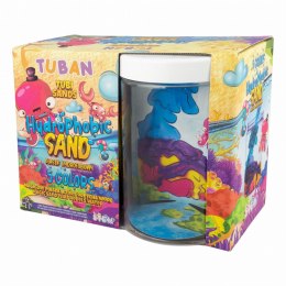 Zestaw kreatywny dla dzieci Tuban Piasek hydrofobowy 5 kolorów + akwarium