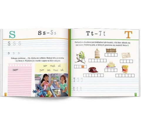Książeczka edukacyjna Disney Uczy. Stitch. Elementarz. Ćwiczenia Ameet (PCC 9304)