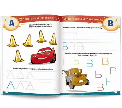 Książeczka edukacyjna Disney Uczy. Zeszyt ćwiczeń. Litery Ameet (udz 9305)