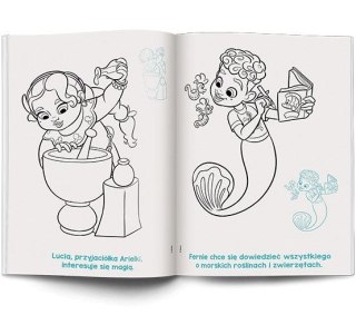 Książka dla dzieci Disney. Ariel Kolorowanka z Naklejkami Ameet (NA-9133)