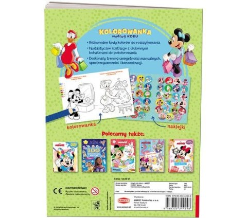Książka dla dzieci Minnie. Kolorowanka według kodu Ameet (KKO 9105)