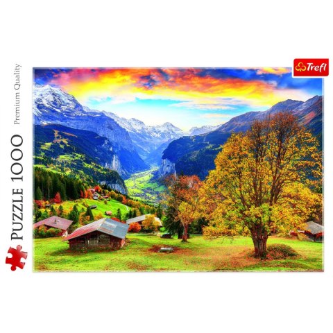 Puzzle Malownicza alpejska wioska 1000 el. Trefl (10775)