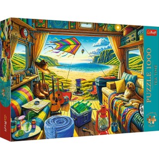 Puzzle Premium Plus Kamperem w podróży 1000 el. Trefl (10851)
