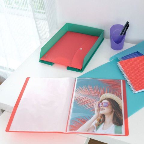Szuflada na dokumenty Colour Breeze koralowy plastik Esselte (628453)