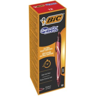 Długopis żelowy długopis wymazywalny wkład czerwony 0,3mm Bic (94984)