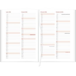 Kalendarz nauczyciela książkowy (terminarz) A5TA088B 2024/2025 a5 TYGODNIOWY A5 Wydawnictwo Wokół Nas (CROSS Z GUMKĄ CZERWONY)