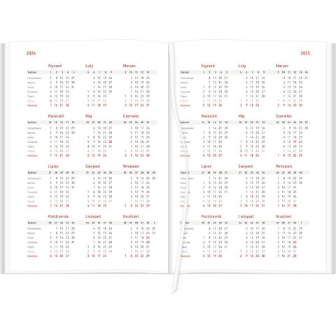 Kalendarz nauczyciela książkowy (terminarz) A5TA088B 2024/2025 a5 TYGODNIOWY A5 Wydawnictwo Wokół Nas (CROSS Z GUMKĄ CZERWONY)
