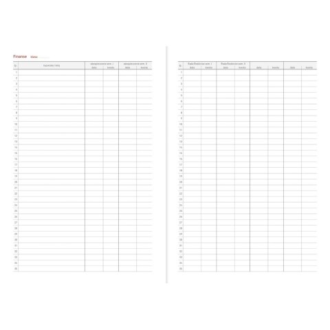 Kalendarz nauczyciela książkowy (terminarz) B5TN060B- 2024/2025 B5 PCV bezbarwny B5 Wydawnictwo Wokół Nas (modern)