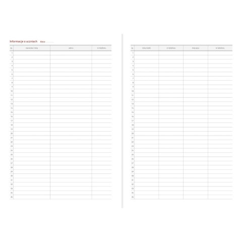 Kalendarz nauczyciela książkowy (terminarz) B5TN060B- 2024/2025 B5 PCV bezbarwny B5 Wydawnictwo Wokół Nas (modern)