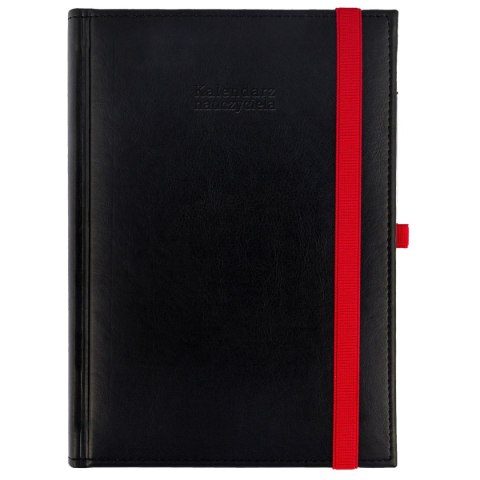 Kalendarz nauczyciela książkowy (terminarz) NEBRASKA CZARNY 2024/2025 A5 tygodniowy A5 Wydawnictwo Wokół Nas (A5TN070B-)