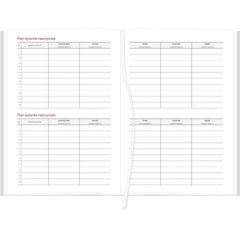 Kalendarz nauczyciela książkowy (terminarz) NEBRASKA CZARNY 2024/2025 A5 tygodniowy A5 Wydawnictwo Wokół Nas (A5TN070B-)