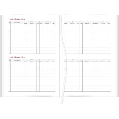 Kalendarz nauczyciela książkowy (terminarz) NEBRASKA CZARNY 2024/2025 A5 tygodniowy A5 Wydawnictwo Wokół Nas (A5TN070B-)