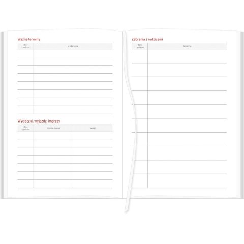 Kalendarz nauczyciela książkowy (terminarz) NEBRASKA CZARNY 2024/2025 A5 tygodniowy A5 Wydawnictwo Wokół Nas (A5TN070B-)