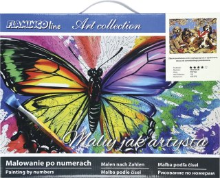 Zestaw kreatywny Malowanie po numerach 30x40cm Psy Flamingo Line (FSY166)