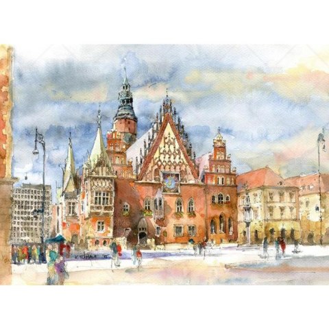 Kalendarz ścienny MIASTA POLSKI WIELOPLANSZOWY 12K A3 Lucrum (RW5)