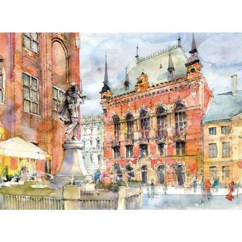 Kalendarz ścienny MIASTA POLSKI WIELOPLANSZOWY 12K A3 Lucrum (RW5)