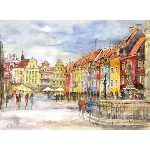 Kalendarz ścienny MIASTA POLSKI WIELOPLANSZOWY 12K A3 Lucrum (RW5)