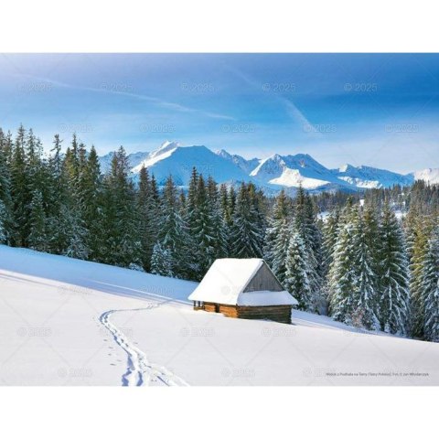 Kalendarz ścienny PEJZAŻE TATRZAŃSKIE WIELOPLANSZOWY 12K 320mm x 470mm Lucrum (RW3)