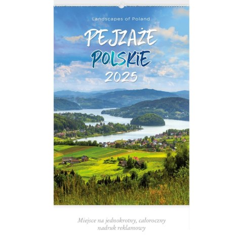 Kalendarz ścienny PEJZAŻE TATRZAŃSKIE WIELOPLANSZOWY 12K 320mm x 470mm Lucrum (RW3)