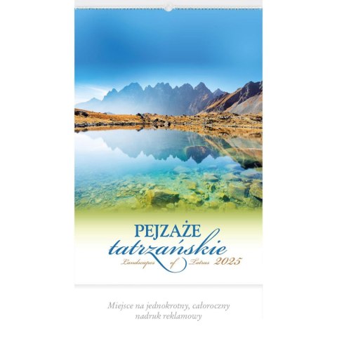 Kalendarz ścienny PEJZAŻE TATRZAŃSKIE WIELOPLANSZOWY 12K 320mm x 470mm Lucrum (RW3)