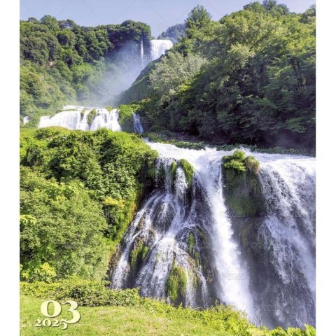 Kalendarz ścienny WODOSPADY ŚWIATA WIELOPLANSZOWY 12K 320mm x 470mm Lucrum (RW12)