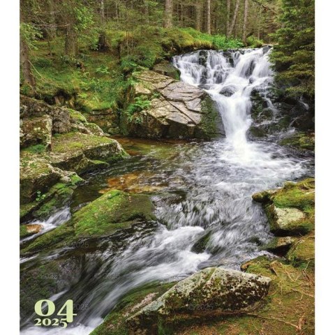Kalendarz ścienny WODOSPADY ŚWIATA WIELOPLANSZOWY 12K 320mm x 470mm Lucrum (RW12)