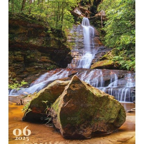 Kalendarz ścienny WODOSPADY ŚWIATA WIELOPLANSZOWY 12K 320mm x 470mm Lucrum (RW12)