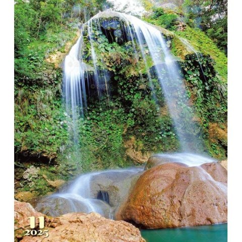 Kalendarz ścienny WODOSPADY ŚWIATA WIELOPLANSZOWY 12K 320mm x 470mm Lucrum (RW12)