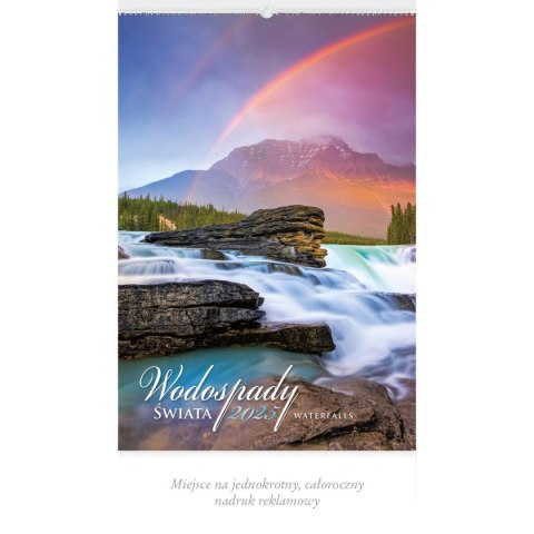 Kalendarz ścienny WODOSPADY ŚWIATA WIELOPLANSZOWY 12K 320mm x 470mm Lucrum (RW12)