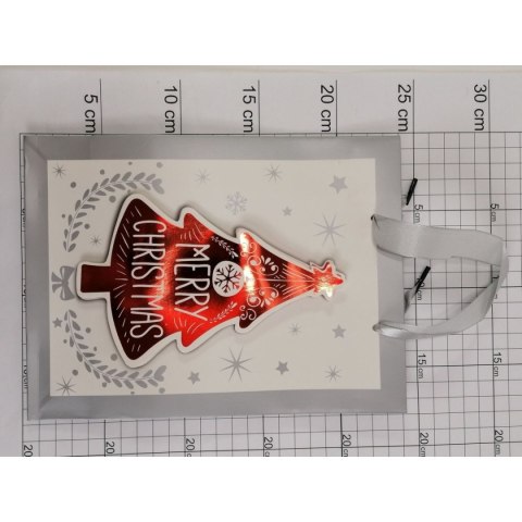 Torba prezentowa świąteczna aplikacja 3d [mm:] 235x175x 80 One Dollar (244191)