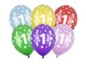 Balon gumowy 1st Birthday, Metallic Mix mix 300mm Partydeco (SB14M-001-000)