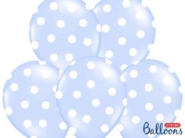 Balon gumowy Pastel Baby Blue 50 szt niebieski jasny Partydeco (SB14P-223-011W)