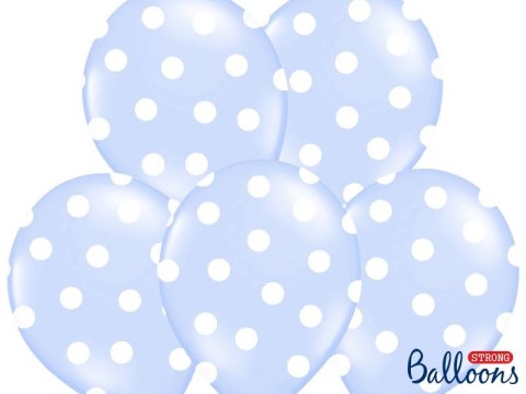 Balon gumowy Pastel Baby Blue 50 szt niebieski jasny Partydeco (SB14P-223-011W)